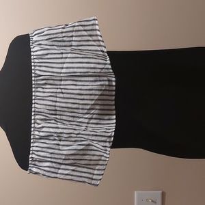 New Crescent Bandeau Ruffle Crop top Sz L